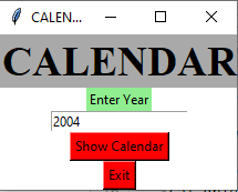 calendar result