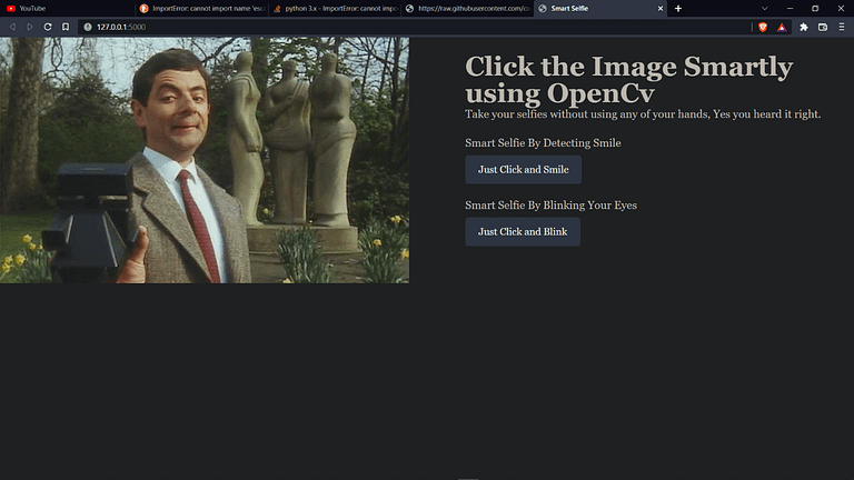 Click the Image Smartly using OpenCV final result